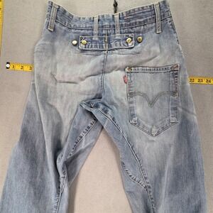 VTG Levis Engineered Jeans Mens Light Wash Cinch Back Twisted One Fits 26x31